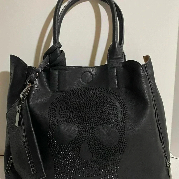 Handmade black PVC leather satchel handbag - Picture 12 of 14